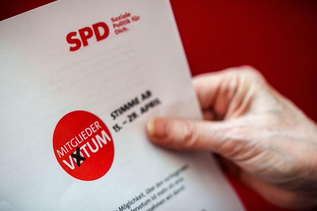 15 Tage haben die SPD-Mitglieder Zeit, für oder gegen den Koalitionsvertrag mit der Union zu stimmen. - Foto: Michael Kappeler/dpa