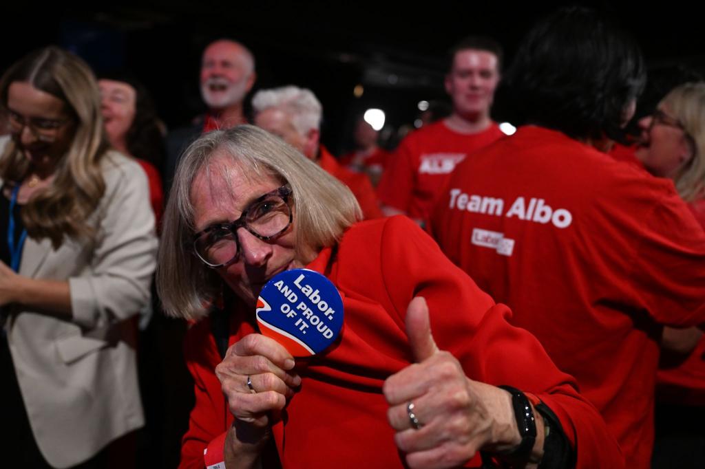 Labor-Anhänger brachen in Jubel aus. - Foto: Dean Lewins/AAP/dpa