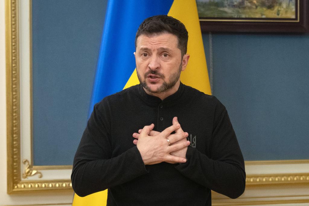 Selenskyj fordert mehr Druck auf Russland. (Archivbild) - Foto: Efrem Lukatsky/AP/dpa