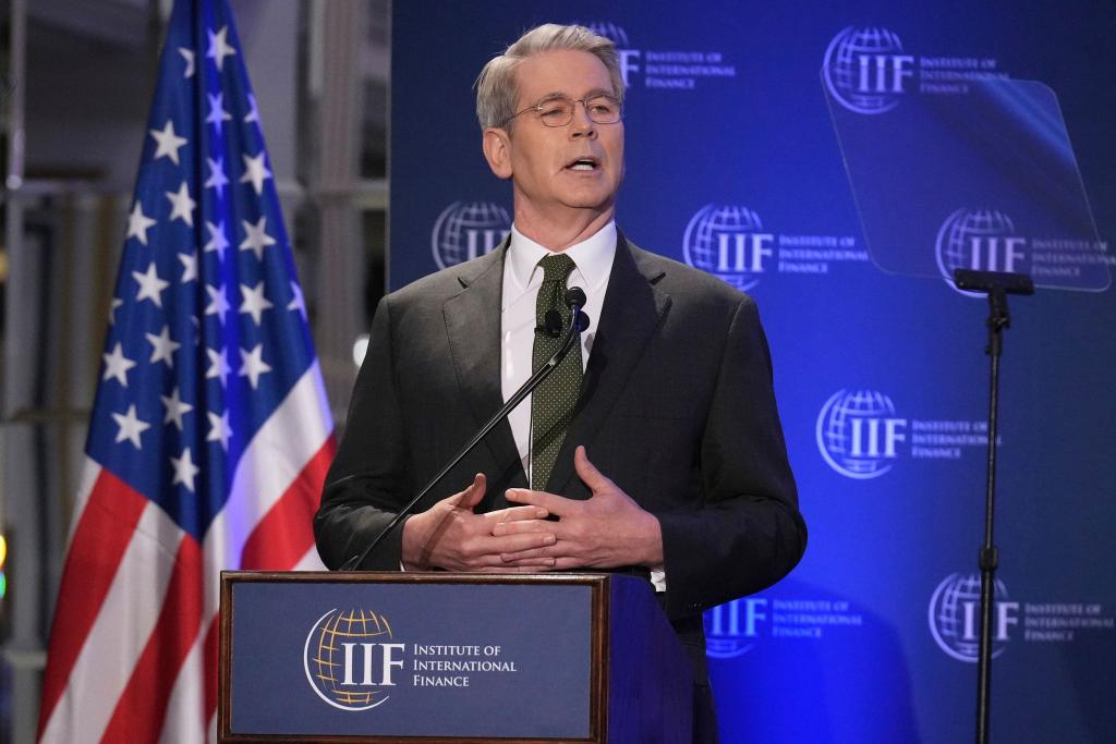 US-Finanzminister Bessent will in der Schweiz mit der chinesischen Seite verhandeln. (Archivbild) - Foto: Jacquelyn Martin/AP/dpa