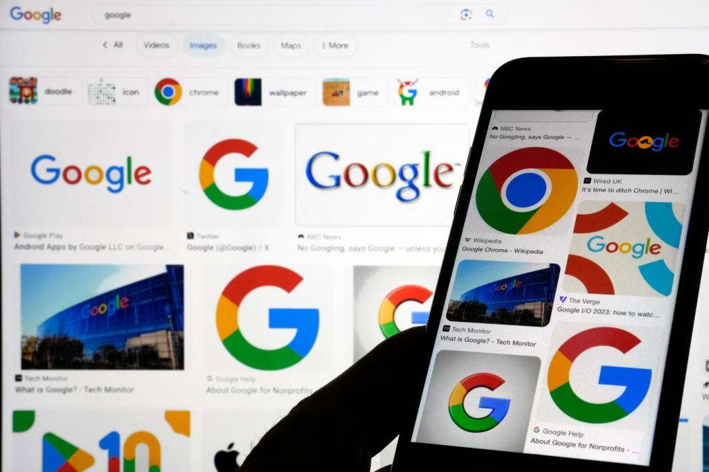 Die Quartalsergebnisse von Google ließen bisher keine Einbußen durch die neue KI-Konkurrenz erkennen. (Archivbild) - Foto: Richard Drew/AP/dpa