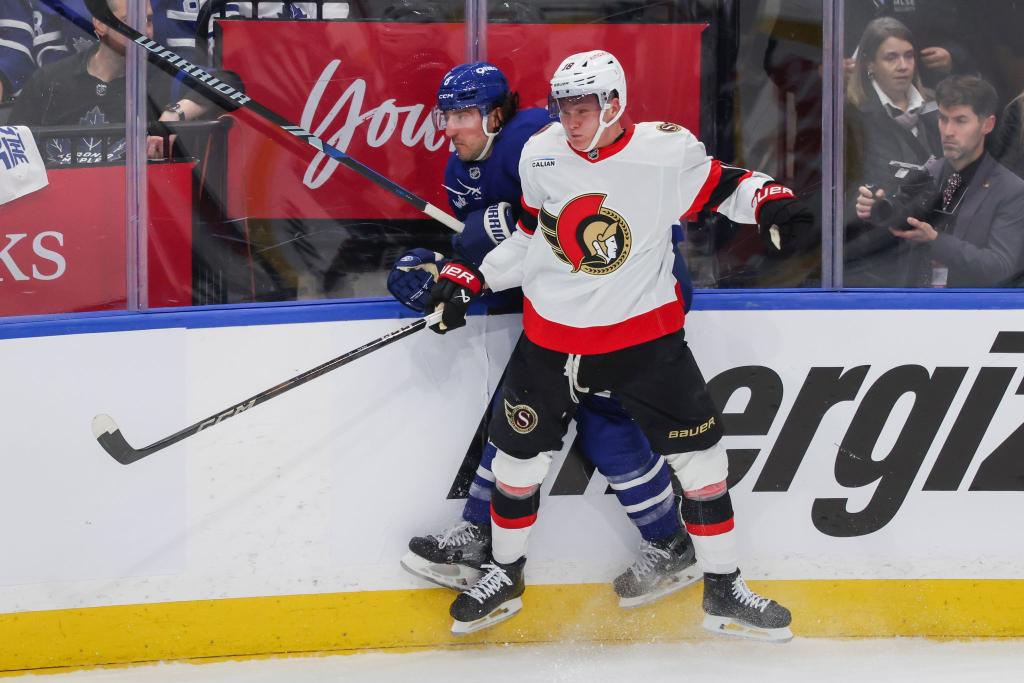 NHL-Star Tim Stützle wird für Deutschland bei der WM spielen. - Foto: Cole Burston/The Canadian Press via AP/dpa