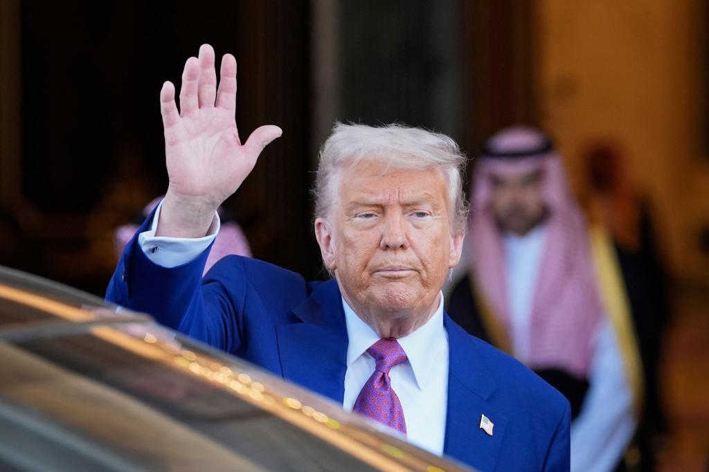  «Viel Glück, Syrien», sagte Trump in Riad. - Foto: Alex Brandon/AP/dpa