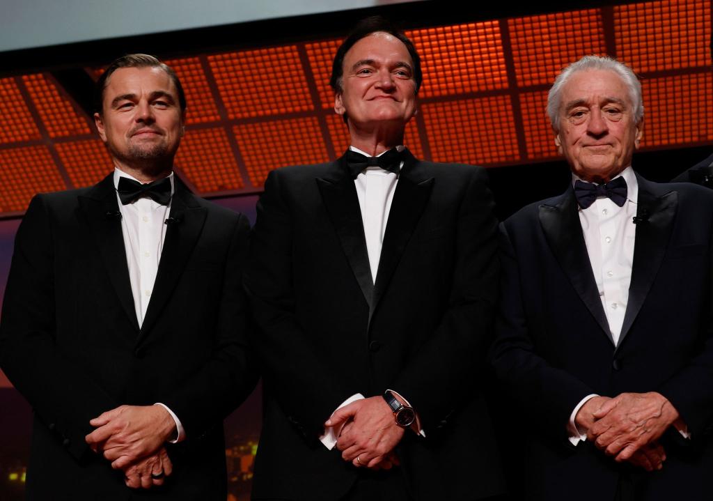 Gipfeltreffen in Cannes: DiCaprio, Tarantino und De Niro. - Foto: Joel C Ryan/Invision/AP/dpa