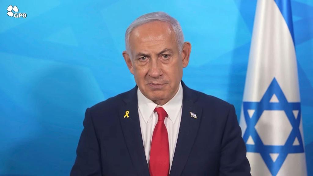 Israels Ministerpräsident Netanjahu bleibt bei seiner harten Linie gegenüber der Hamas. (Archivbild) - Foto: Uncredited/Israeli Government Press Office/AP/dpa