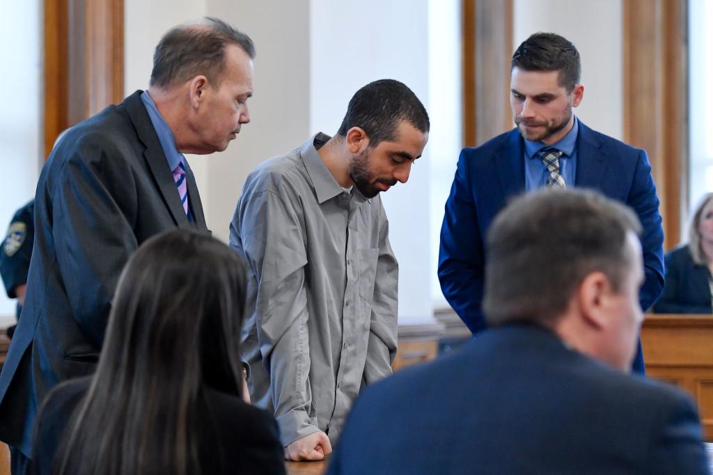 Attentäter Hadi Matar wurde im Februar des versuchten Mordes schuldig gesprochen. (Archivbild) - Foto: Adrian Kraus/AP/dpa