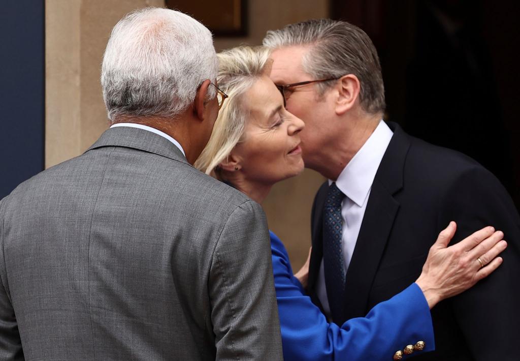 Fünf Jahre nach dem Brexit kommen sich die EU und Großbritannien wieder näher. - Foto: Henry Nicholls/Pool AFP/AP/dpa