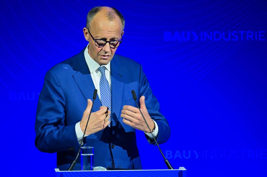 Kanzler Friedrich Merz (CDU) will mehr bezahlbaren Wohnraum in Deutschland. - Foto: Sebastian Christoph Gollnow/dpa