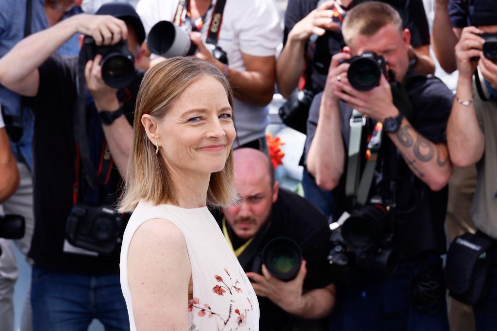 Jodie Foster vor der Pressekonferenz zu ihrem neuen Film in Cannes. - Foto: Joel C Ryan/Invision/AP/dpa