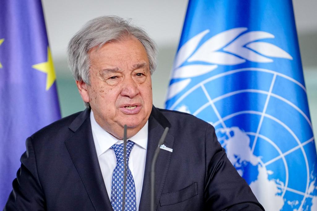 Guterres bei einem Besuch in Berlin - Foto: Kay Nietfeld/dpa