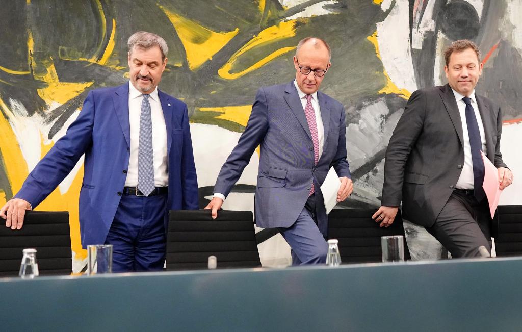 Mit Schwung und Tempo - so will sich die neue Koalition präsentieren. - Foto: Kay Nietfeld/dpa