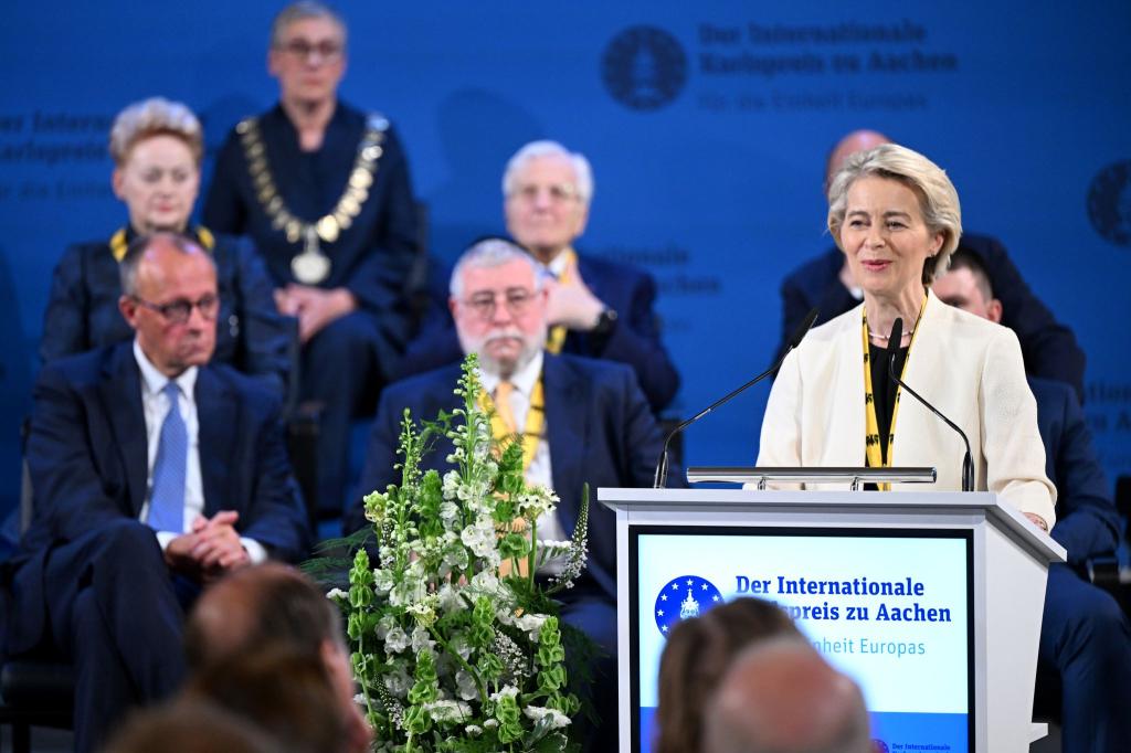 Europa ist für von der Leyen ein Freiheitsprojekt. - Foto: Federico Gambarini/dpa-Pool/dpa