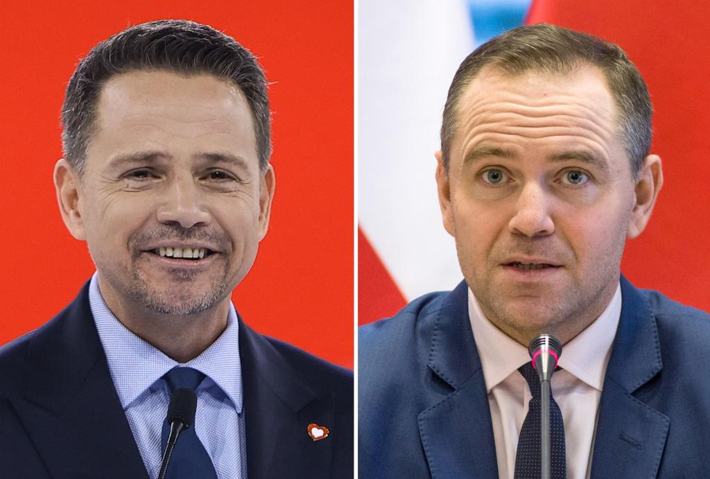 Bei der Stichwahl um das Präsidentenamt in Polen tritt der liberale Rafal Trzaskowski (links) gegen den Rechtskonservativen Karol Nawrocki an. (Archivbild) - Foto: Jarek Praszkiewicz/PAP/Attila Husejnow/SOPA Images via ZUMA Press Wire/dpa