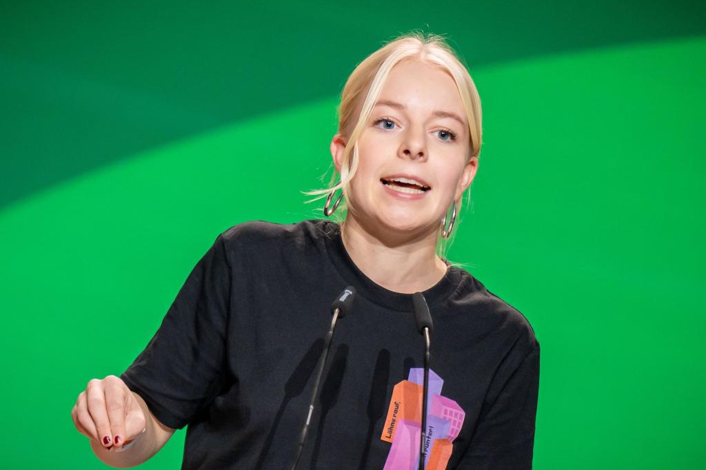 Die Grüne-Jugend-Vorsitzende löste mit einem Anti-Polizei-Pullover Entrüstung aus - und ist von den Reaktionen «überrascht». (Archivbild) - Foto: Michael Kappeler/dpa