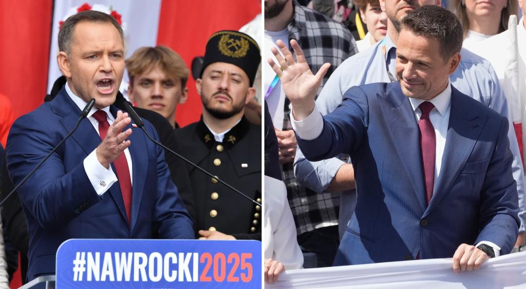 In der Stichwahl um das Präsidentenamt in Polen trifft der Rechtskonservative Karol Nawrocki (links) auf den Liberalen Rafal Trzaskowski. (Archivbild) - Foto: Piotr Nowak/Czarek Sokolowski/PAP/dpa