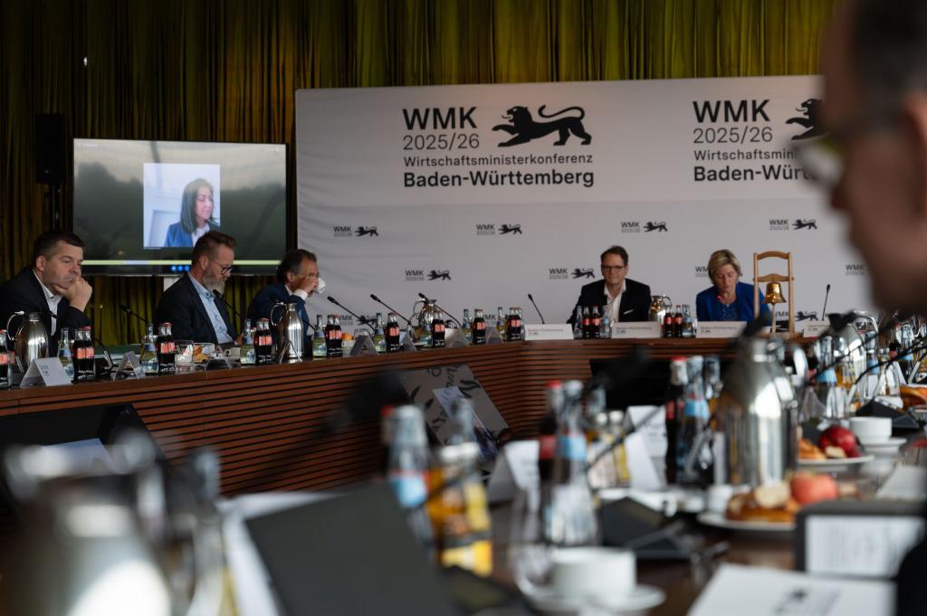 Wirtschaftsministerkonferenz in Stuttgart. (Foto aktuell). - Foto: Markus Lenhardt/dpa