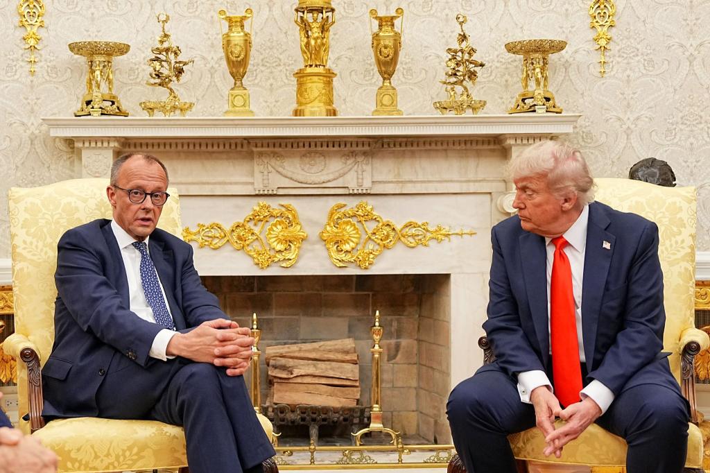 Der Umgang mit der AfD war laut Bundeskanzler Merz kein Thema zwischen ihm und US-Präsident Trump. - Foto: Michael Kappeler/dpa