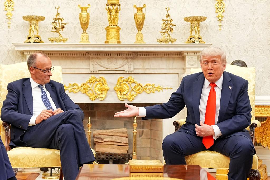 Die Chemie zwischen Trump und Merz stimmt. - Foto: Michael Kappeler/dpa