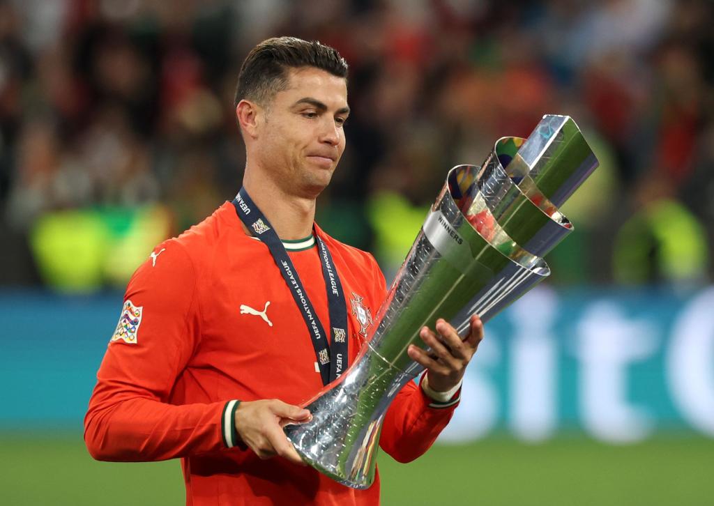 Cristiano Ronaldo holte seinen dritten Titel mit Portugals Nationalteam. - Foto: Christian Charisius/dpa