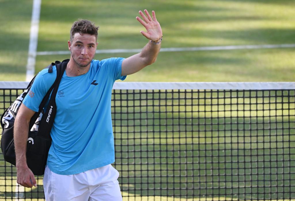 Jan-Lennard Struff verliert sein Achtelfinale gegen Jiri Lehecka. - Foto: Marijan Murat/dpa