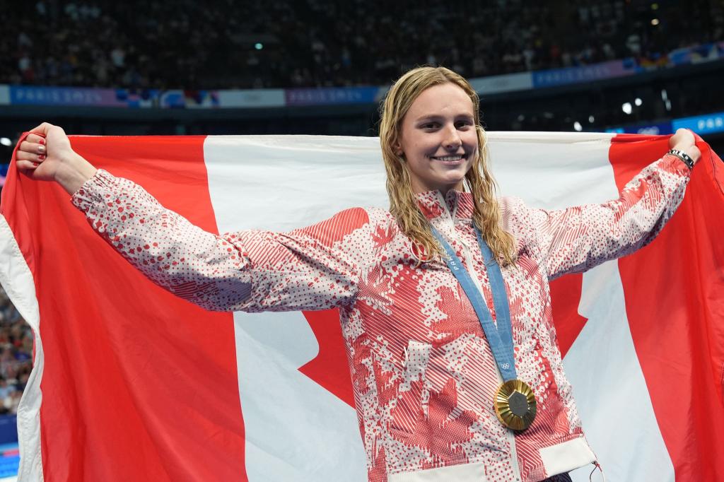 Summer McIntosh ist Olympiasiegerin und Weltrekordhalterin. - Foto: Marcus Brandt/dpa
