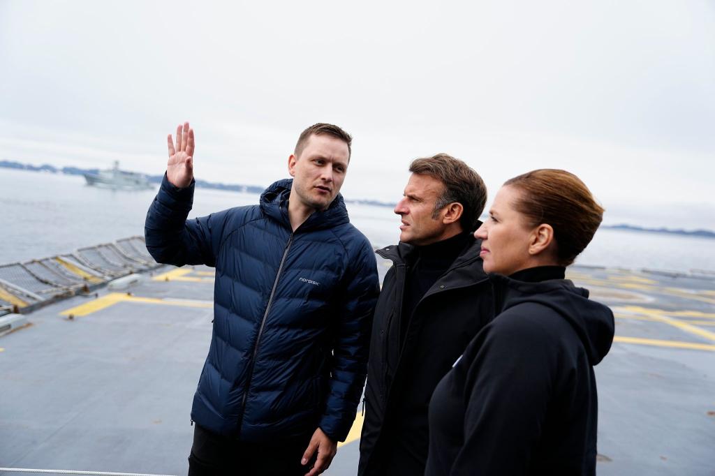 Macron und Frederiksen machen sich für souveränes Grönland stark (Foto-aktuell). - Foto: Mads Claus Rasmussen/Ritzau Scanpix/AP/dpa