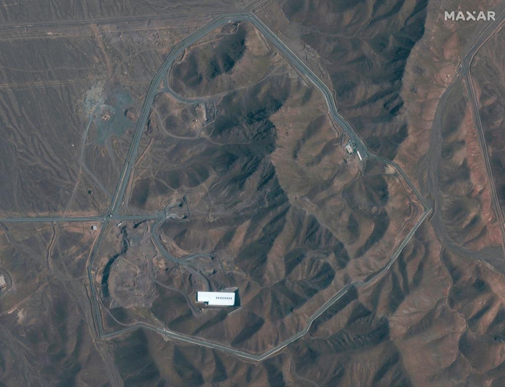 Die Anlage in Fordo liegt tief unter der Erde. (Archivbild) - Foto: ---/Satellite image ©2019 Maxar Technologies/AP/dpa