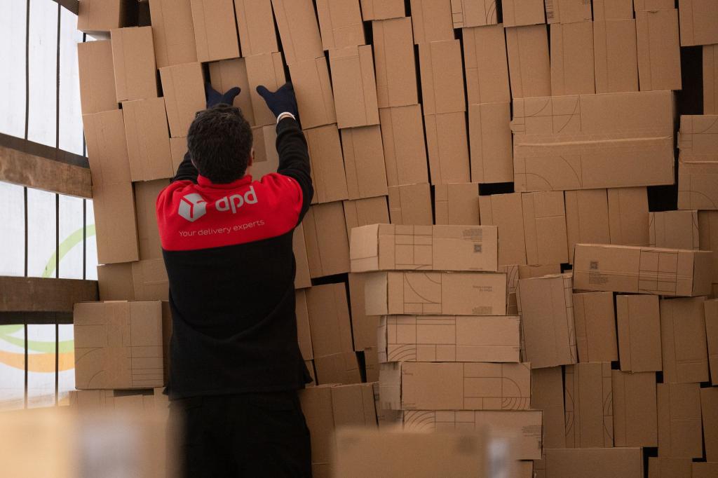 Ein Berg an Paketen, hier in einem Paketzentrum von DPD - an Logistikstandorten anderer Dienstleister sind es ähnlich große Massen. - Foto: Rolf Vennenbernd/dpa