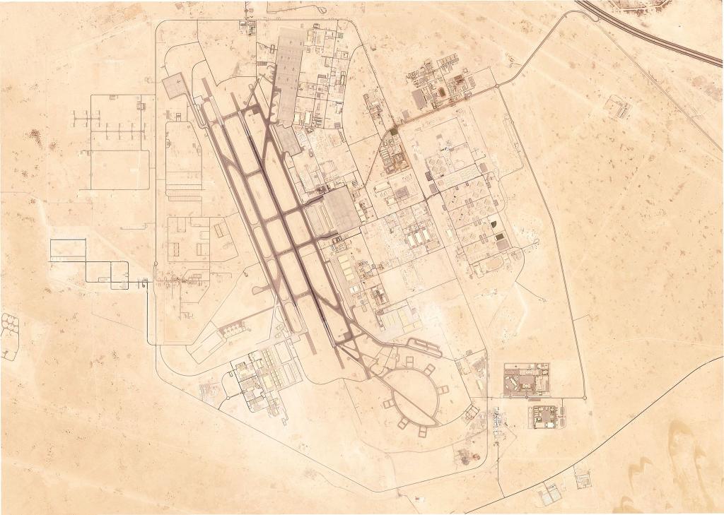 Ziel des iranischen Angriffs war der US-Stützpunkt Al-Udeid in Katar. - Foto: Planet Labs PBC/Planet Labs PBC/AP/dpa