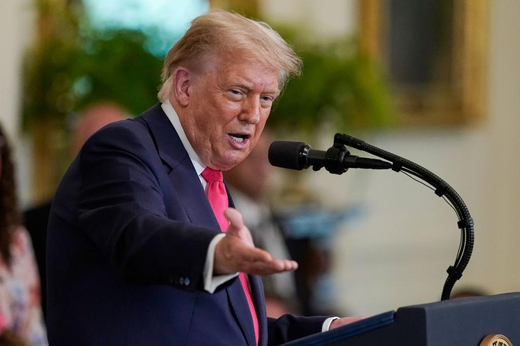 US-Präsident Donald Trump will ab dem 9. Juli noch mehr Zölle in Kraft treten lassen, wenn die EU den USA in Handelsfragen nicht entgegenkommt. - Foto: Jose Luis Magana/AP/dpa