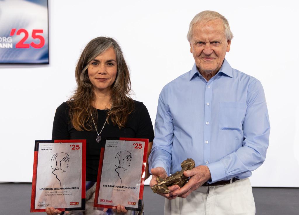Gangl überzeugte Jury und Leser. Dafür erhielt sie den Hauptpreis und den Publikumspreis. - Foto: Wolfgang Jannach/APA/dpa