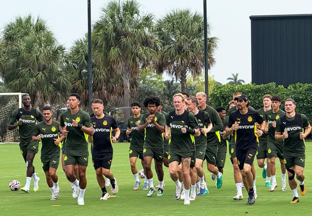 Auf das Achtelfinale bereitete sich Borussia Dortmund noch in Florida vor - Foto: Carsten Lappe/dpa