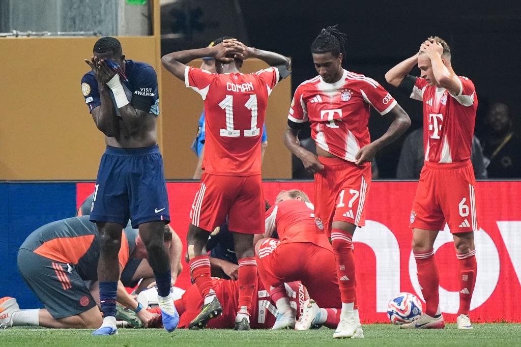 Schock für Bayern bei Club-WM: Verdacht auf Beinbruch bei Musiala - Foto: Mike Stewart/AP/dpa