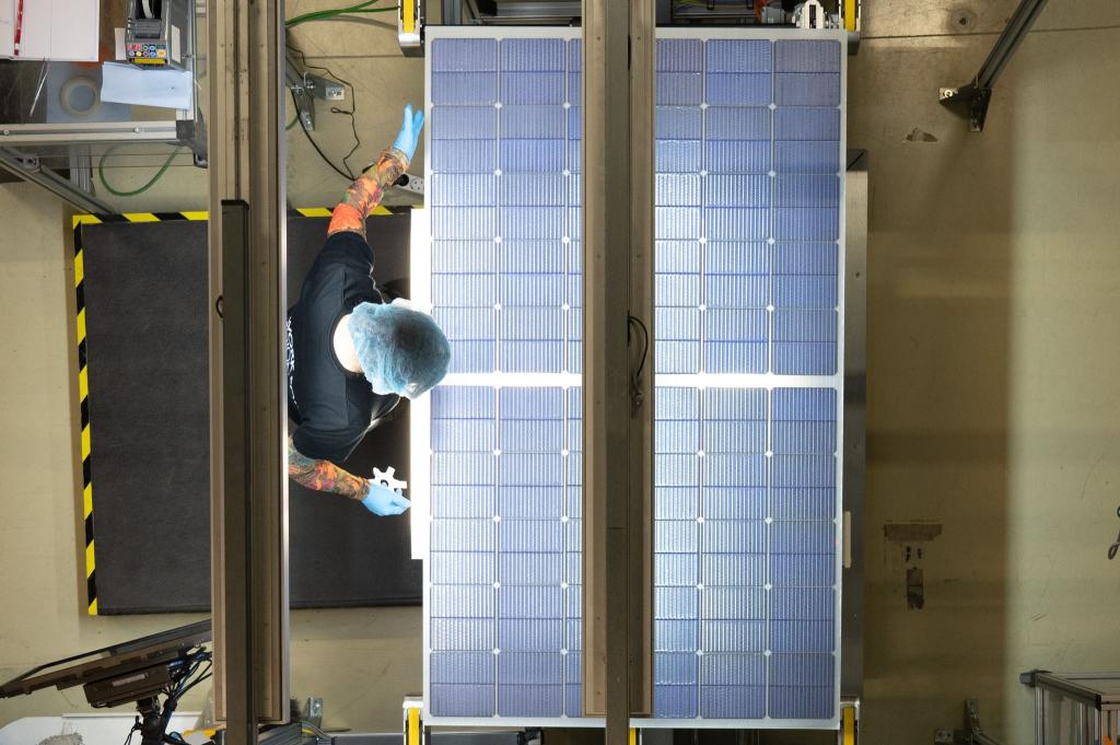 Laut Insolvenzverwalter Flöther gibt es für den Solarmodulhersteller eine Reihe von Interessenten. (Archivbild) - Foto: Sebastian Kahnert/dpa-Zentralbild/dpa