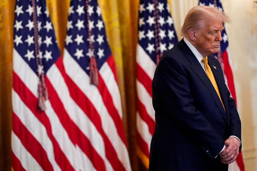 Steht in der Affäre um den Sexualstraftäter Epstein seit Tagen unter Druck - US-Präsident Donald Trump. - Foto: Julia Demaree Nikhinson/AP/dpa
