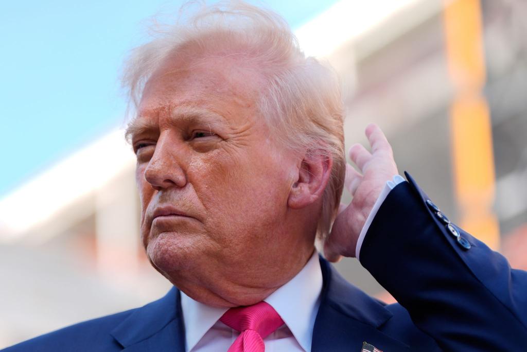 In einem Statement an mehrere US-Medien zeigte sich eine Sprecherin des Weißen Hauses erzürnt über eine Folge der US-Serie «South Park». Darin wird Trump parodiert. - Foto: Julia Demaree Nikhinson/AP/dpa