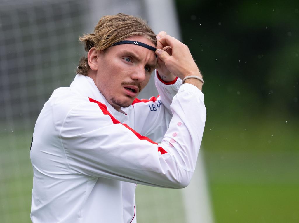 Nick Woltemade stand zum Start des VfB-Trainingslagers im Fokus. - Foto: Sven Hoppe/dpa