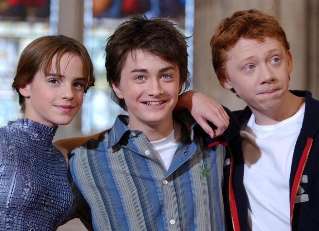 Die Schauspieler Emma Watson (l-r), Daniel Radcliffe und Rupert Grint, Stars der Harry-Potter-Filme (Archivbild). - Foto: Andy Butterton/Press Association/dpa