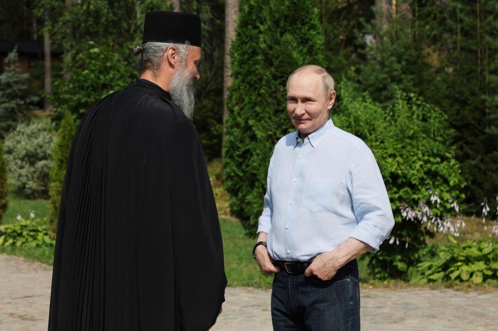 Fast jedes Jahr besucht Putin Kremlchef Putin das orthodoxe Kloster auf der nordrussischen Insel Walaam. - Foto: Gavriil Grigorov/Pool Sputnik Kremlin/AP/dpa