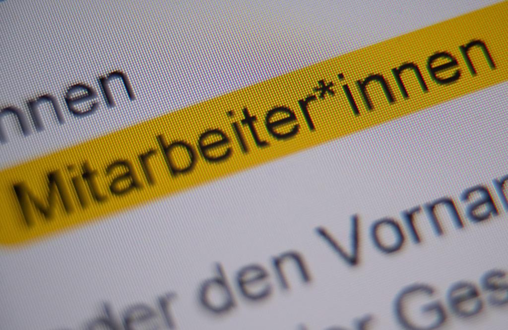 In den Bundesministerien werden keine Sonderzeichen für geschlechtergerechte Formulierungen verwendet. (Symbolbild) - Foto: Sebastian Gollnow/dpa