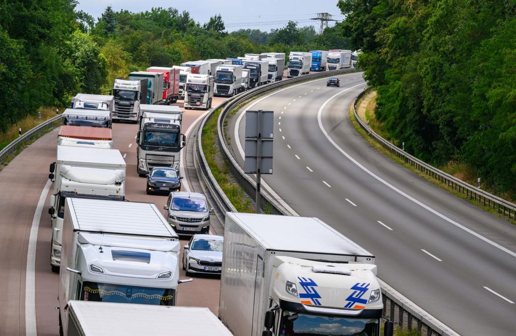 Laut Statistik haben die Grenzkontrollen bislang keine negativen Auswirkungen auf die Handelsbilanz. Doch sie kosten die Unternehmen Zeit und Geld. - Foto: Patrick Pleul/dpa