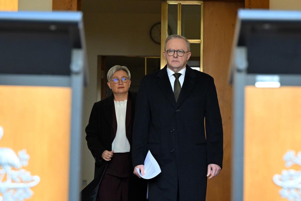 Australiens Premier Anthony Albanese schließt sich Frankreich und Kanada an. - Foto: Mick Tsikas/AAP/dpa