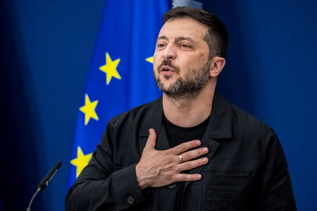 Selenskyj will Sicherheitsgarantien nach Nato-Vorbild. - Foto: Wiktor Dabkowski/ZUMA Press Wire/dpa