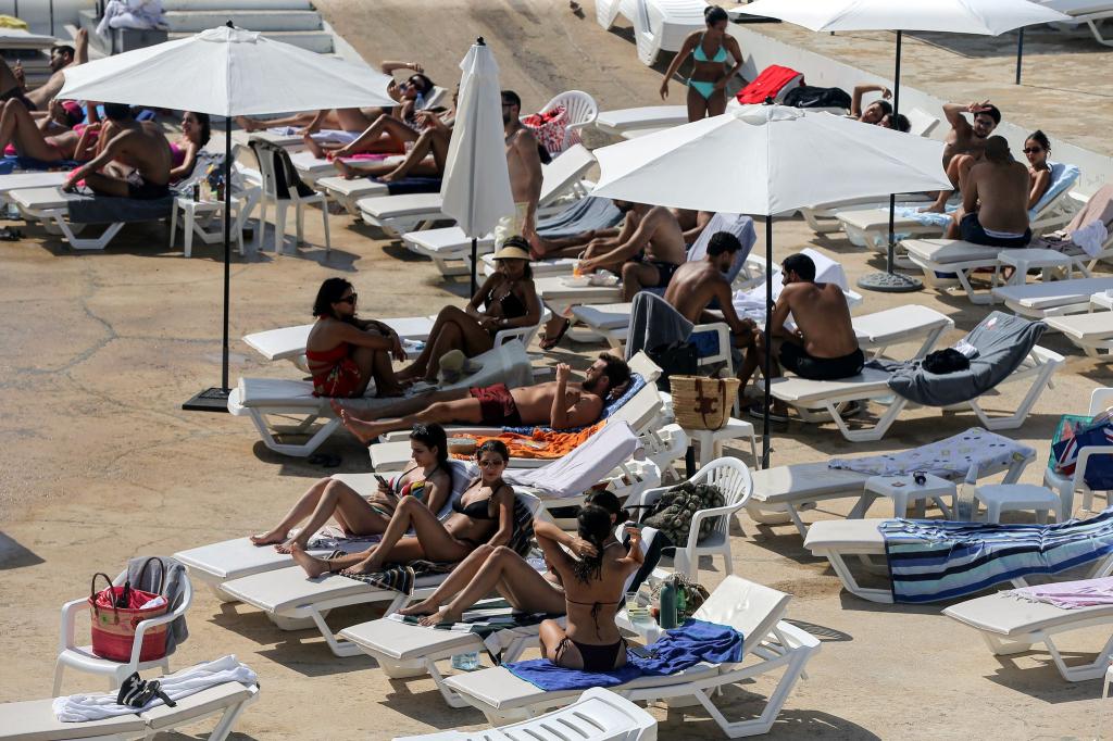 Der Eintritt zum Beiruter Strandclub 