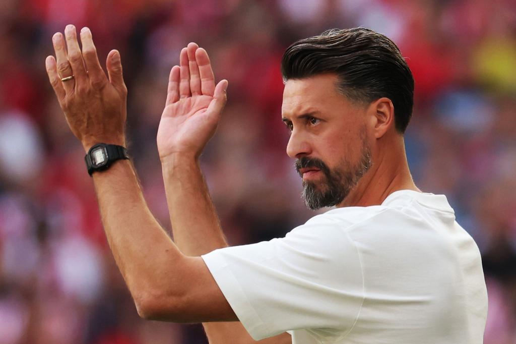 Sandro Wagner denkt schon an das Duell mit den Bayern. - Foto: Philipp von Ditfurth/dpa