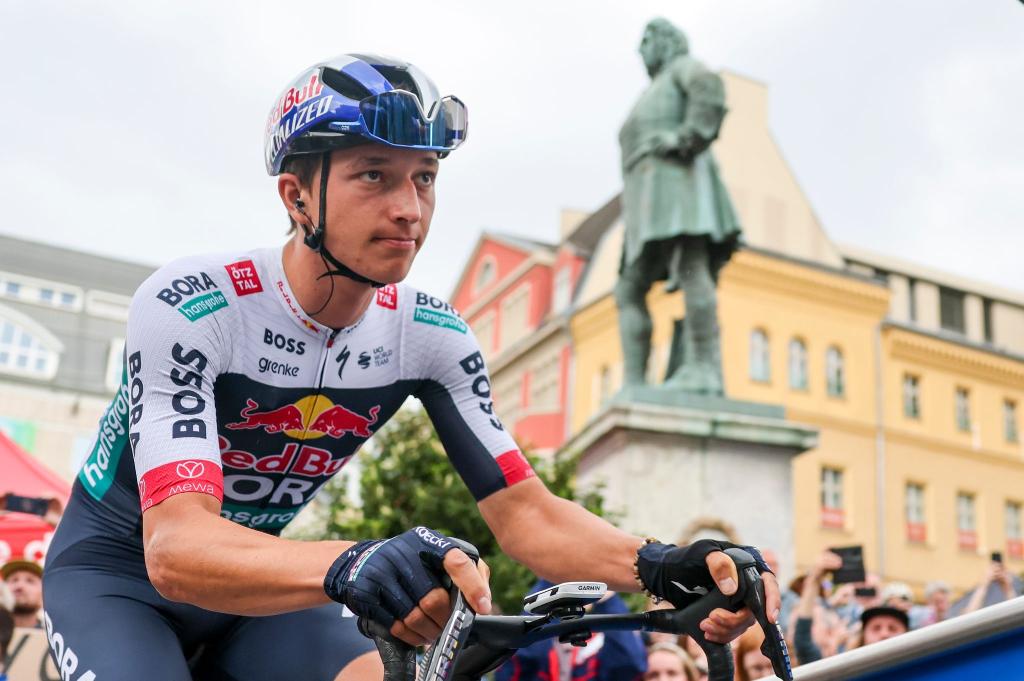 Florian Lipowitz war der umjubelte Star bei der Deutschland Tour. - Foto: Jan Woitas/dpa
