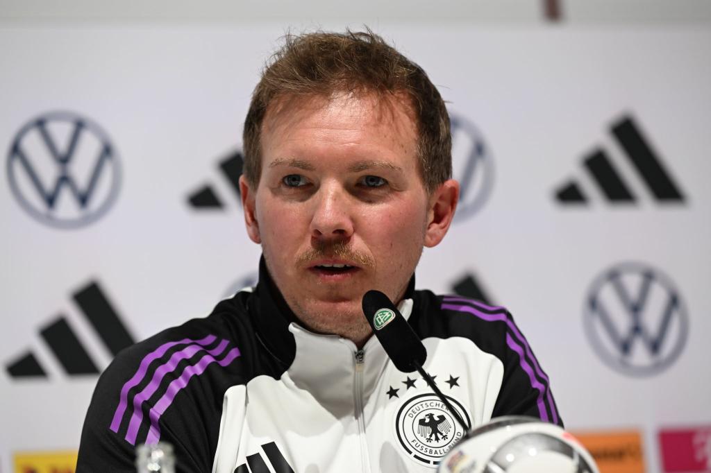 Julian Nagelsmann bei der Verkündung des DFB-Kaders. (Archivbild) - Foto: Federico Gambarini/dpa