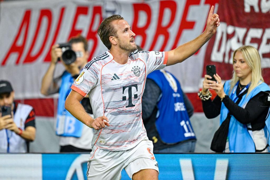 Sorgte für die späte Bayern-Erlösung: Star-Stürmer Harry Kane. - Foto: Uwe Anspach/dpa
