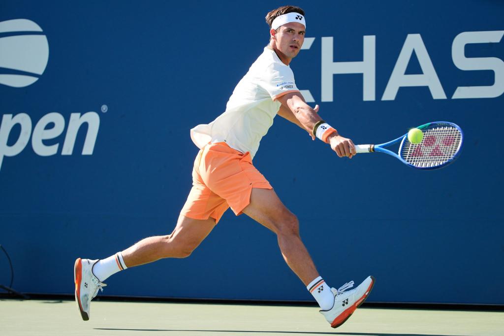 Daniel Altmaier konnte seine Partie gegen Alex De Minaur nicht zu Ende spielen. - Foto: Pamela Smith/FR172156 AP/AP/dpa