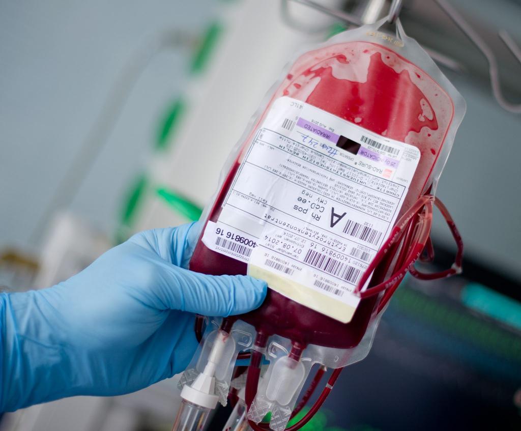 Blutspenden werden in Deutschland in Einzelbestandteile zerlegt (Archivbild). - Foto: Daniel Bockwoldt/dpa